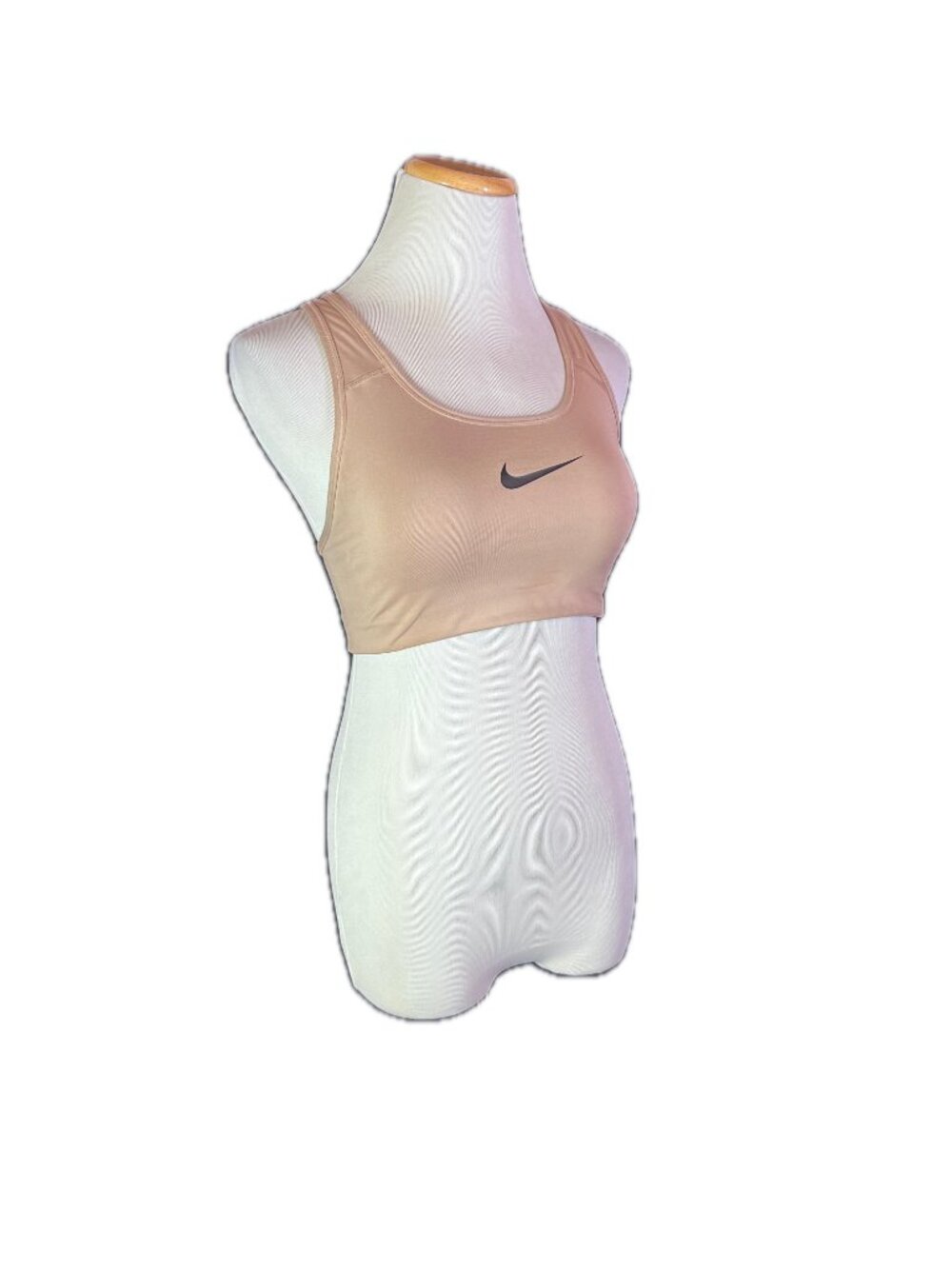 Nike Size S Tan Racerback Sports Bra Wireless Unpadded *Flaw